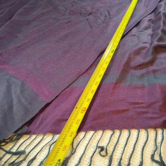 PASHMINA  long  pashmina  &  silk  scarf/wrap/shawl/coverup - Picture 11 of 12